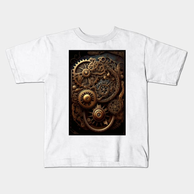 Steampunk Mechanics Kids T-Shirt by Abili-Tees